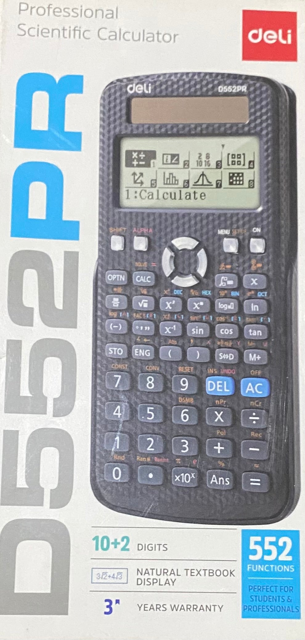 Deli Scientific Calculator 552 Functions