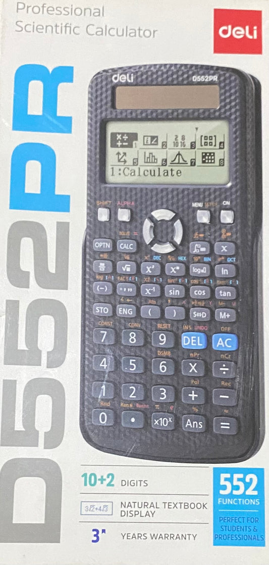 Deli Scientific Calculator 552 Functions
