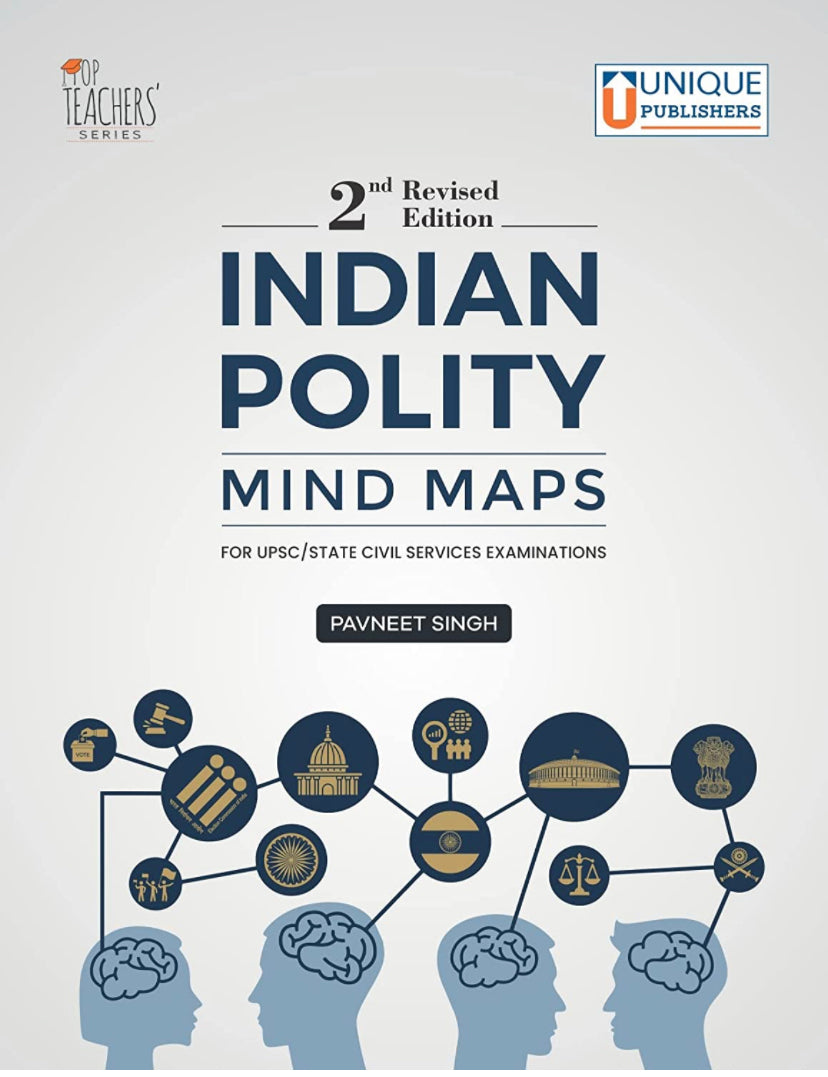 INDIAN POLITY MIND MAP FOR UPSC  BY PAVNEET SINGH [ENGLISH MEDIUM] DEC 2022 Ed