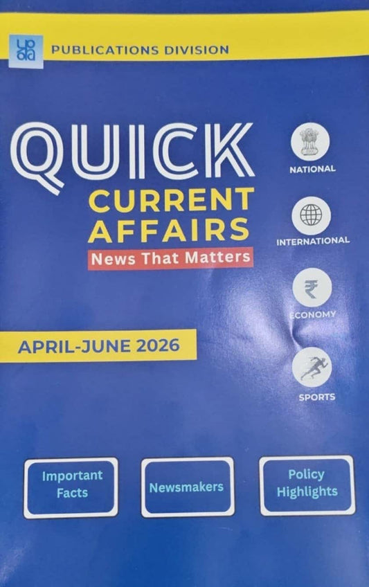 Publications Division Quick Current Affairs April 2026-June 2026 Booklet[English Medium]