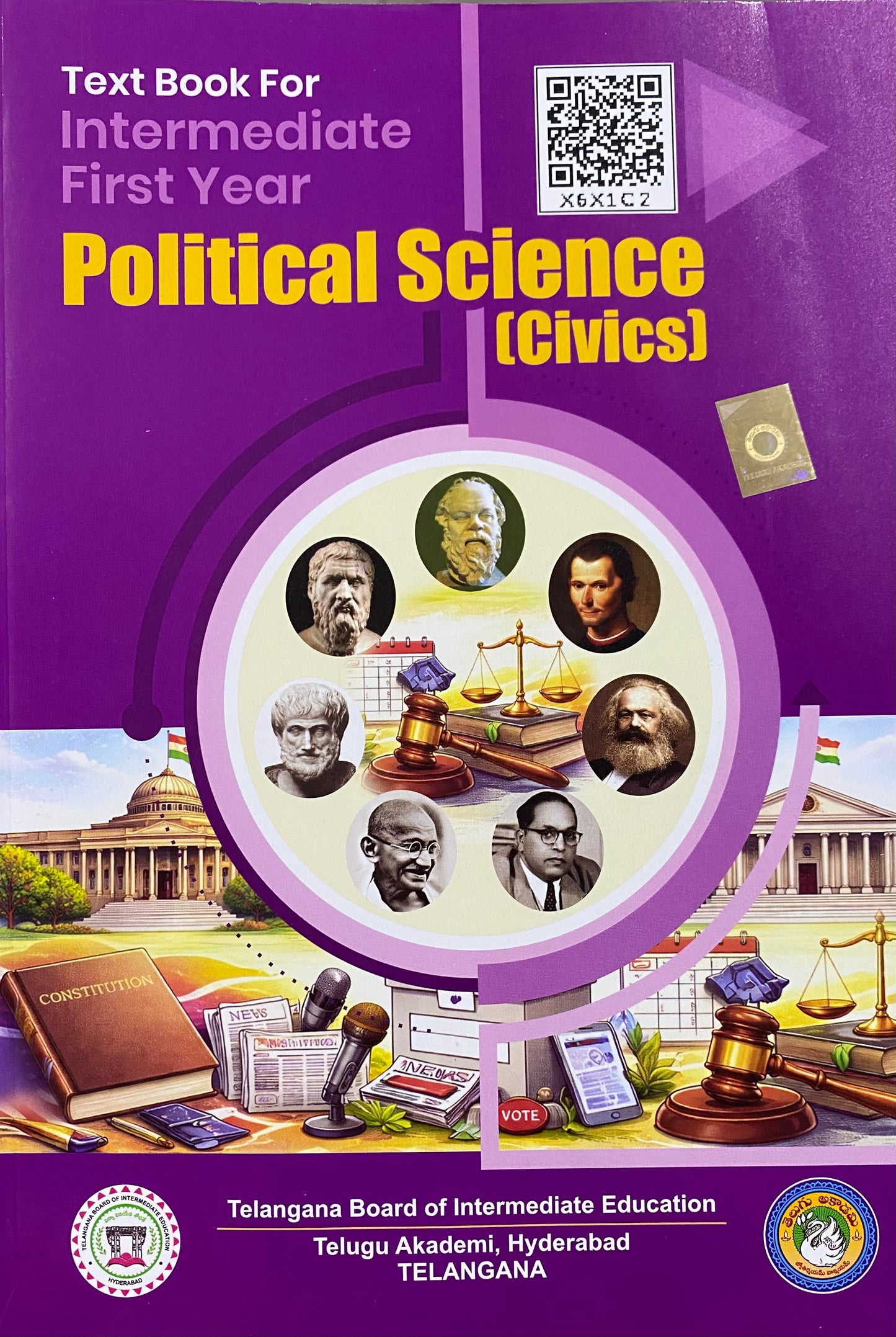 Telugu Akademi Intermediate First Year Political Science(Civics)[English Medium]