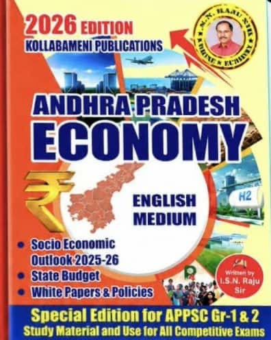 APPSC Andhra Pradesh Economy Economic Survey 2025–26, Budget 2026–27,White Papers & New Policies By ISN Raju Sir 2026Ed[English Medium]