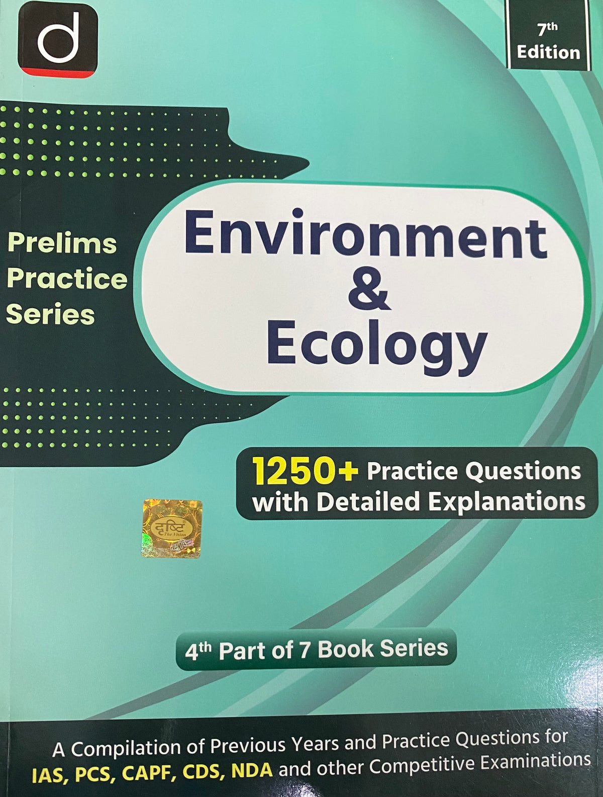 Drishti IAS Prelims Practice Series Environment & Ecology 7th Edition With 1250+ Practice Questions With Explanations[English Medium]