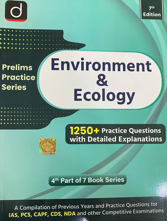 Drishti IAS Prelims Practice Series Environment & Ecology 7th Edition With 1250+ Practice Questions With Explanations[English Medium]