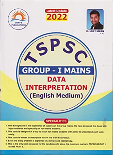 TSPSC Group-I Mains Data Interpretation [ENGLISH MEDIUM] 2022 EDITION
