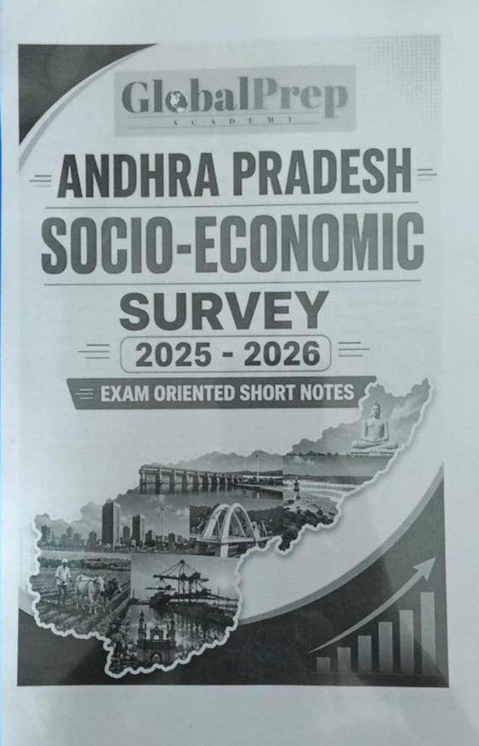 Gist Short Notes On Andhra Pradesh Socio Economic Survey 2025-2026 Xerox Printed Material[English Medium]