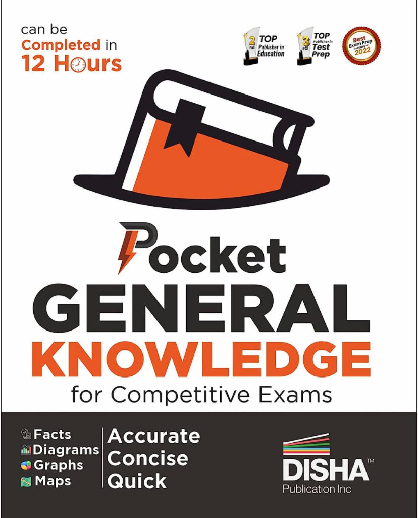 Pocket General Knowledge for Competitive Exams | Powered with Pictures, Charts, Tables, Maps | UPSC, State PSC, SSC, Bank, Railways RRB, CDS, NDA, CUET[English Medium]March 2023Ed Disha
