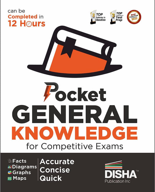 Pocket General Knowledge for Competitive Exams | Powered with Pictures, Charts, Tables, Maps | UPSC, State PSC, SSC, Bank, Railways RRB, CDS, NDA, CUET[English Medium]March 2023Ed Disha