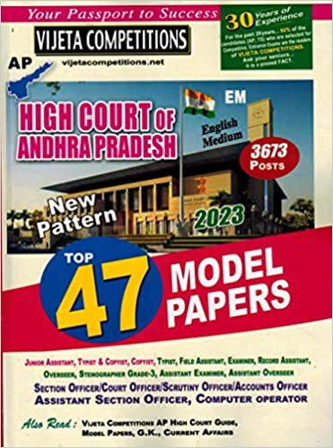 High Court Of Andhra Pradesh Top 47 Model Papers [ ENGLISH MEDIUM ] NOV 2022 VIJETHA