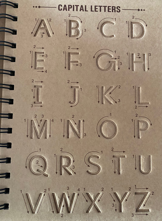 Learn to Write ENGLISH Stencil Book With Pencil