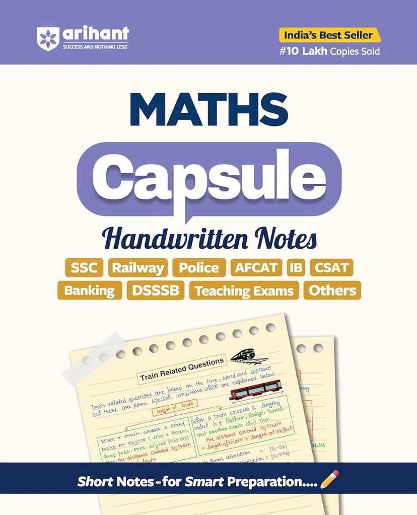 Arihant Maths Capsule Handwritten Notes [English Medium]
