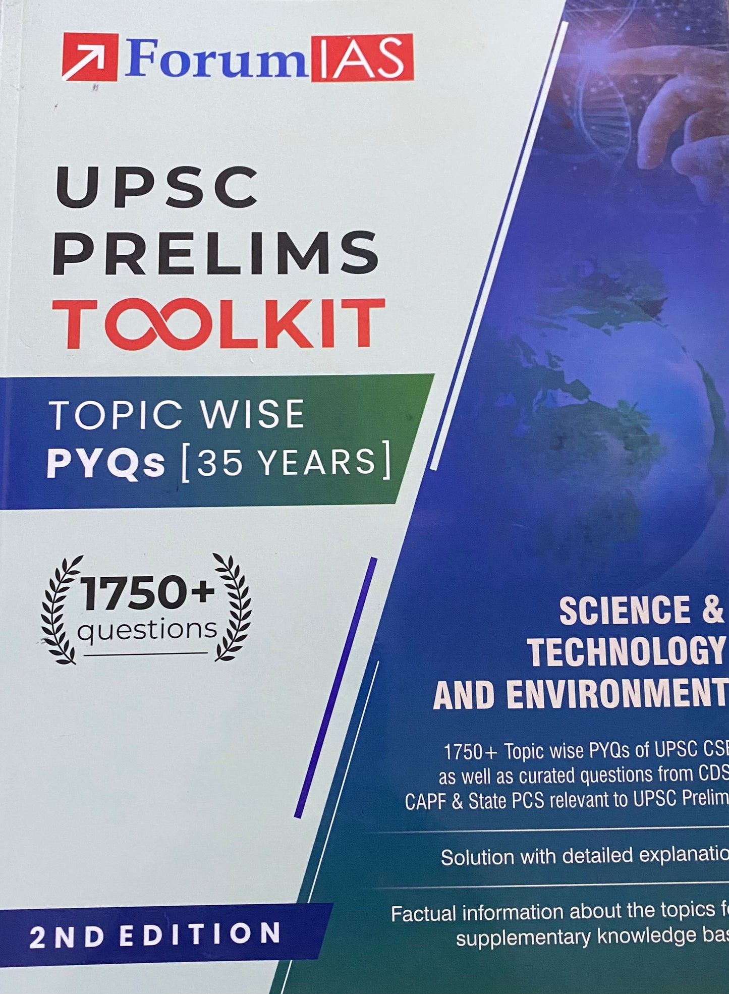 Forum IAS UPSC Prelims Toolkit Science & Technology and Environment Topic wise PYQs [English Medium]