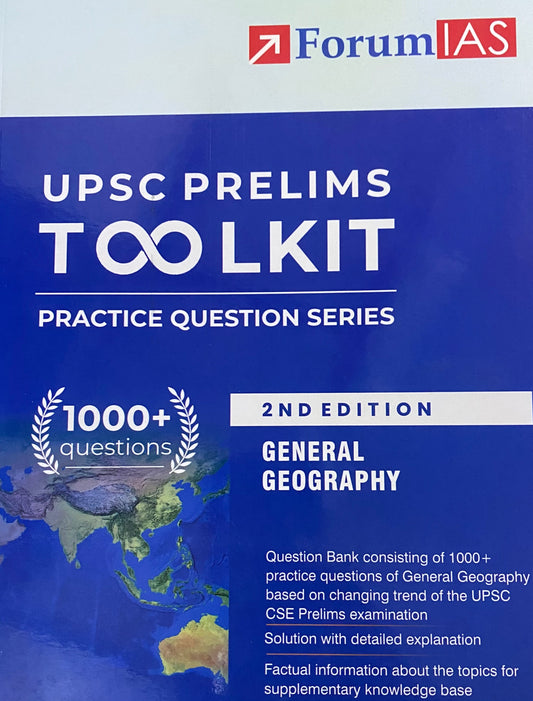 Forum IAS UPSC Prelims Toolkit General Geography Practice Question Bank [English Medium]