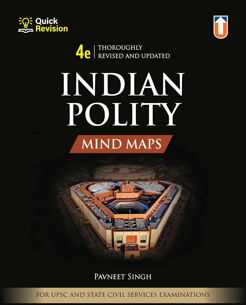 Unique Indian Polity Mind Maps Quick Revision, 4th Revised Edition By Pavneet Singh[English Medium]2024Ed