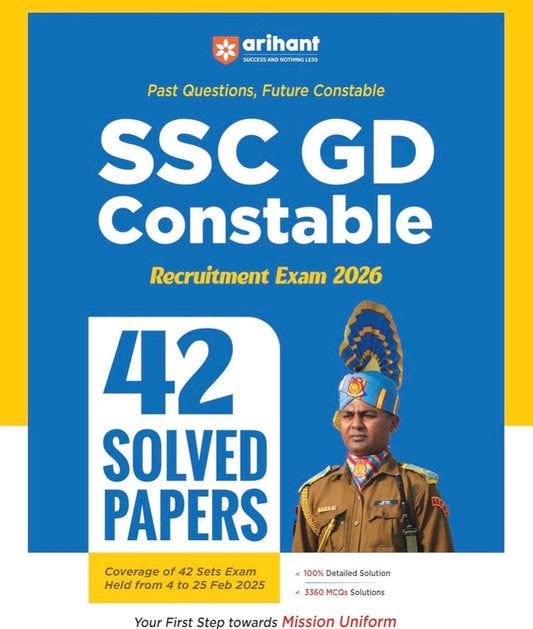 Arihant SSC GD Constable 42 Solved Papers [English Medium]