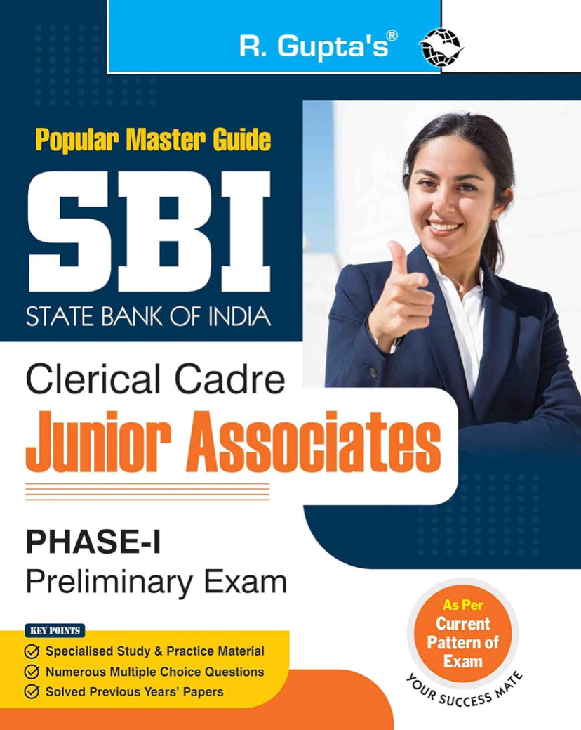 R Gupta’s SBI: Clerical Cadre - Junior Associates Phase-I Preliminary Exam Guide[English Medium]2024Ed
