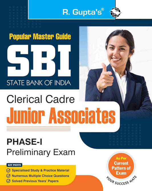 R Gupta’s SBI: Clerical Cadre - Junior Associates Phase-I Preliminary Exam Guide[English Medium]2024Ed