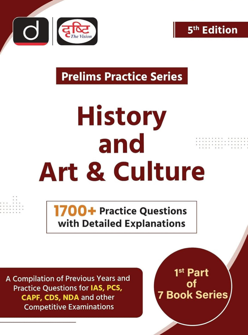 Drishti (PPS-1) History and Art & Culture 5th Edition Prelims Practice Series For 2025 Exams[English Medium]
