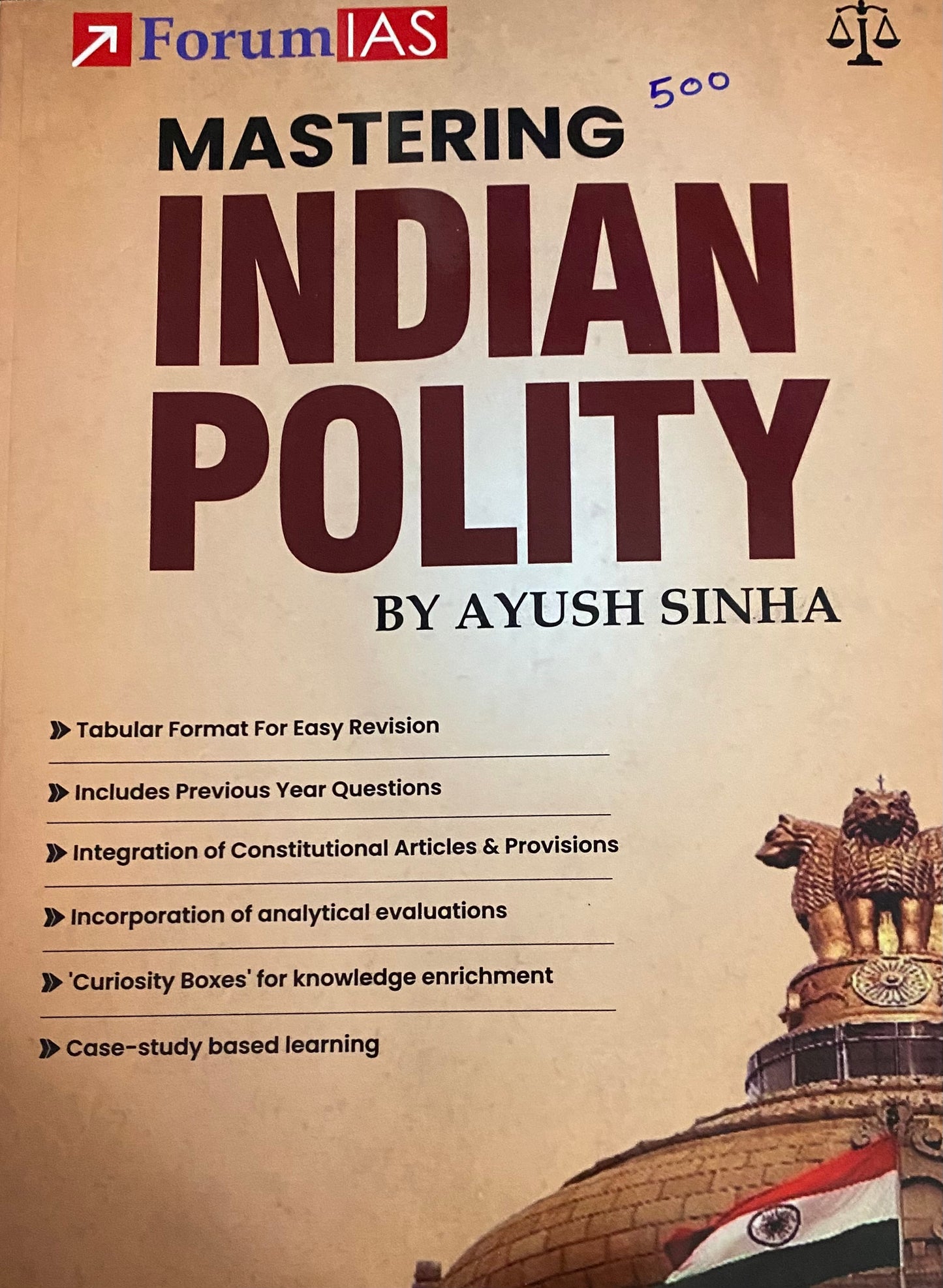 Forum IAS Mastering Indian Polity By Ayush Sinha[English Medium]