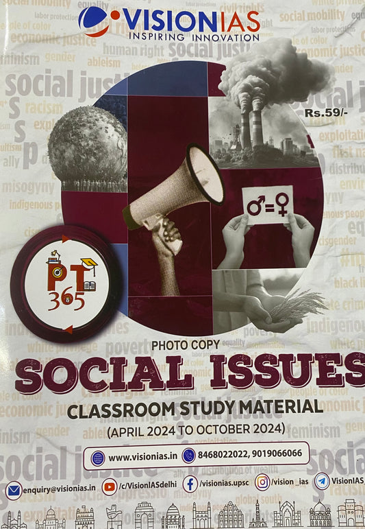 Vision IAS PT 365 Social Issues (April 2024-October 2024) PHOTOCOPY[English Medium]PHOTOCOPY