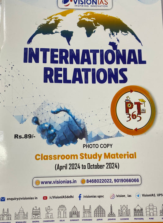 Vision IAS PT 365 International Relations (April 2024-October 2024) PHOTOCOPY[English Medium]PHOTOCOPY