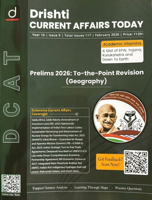 Drishti IAS DCAT February 2026 Current Affairs Today[English Medium]