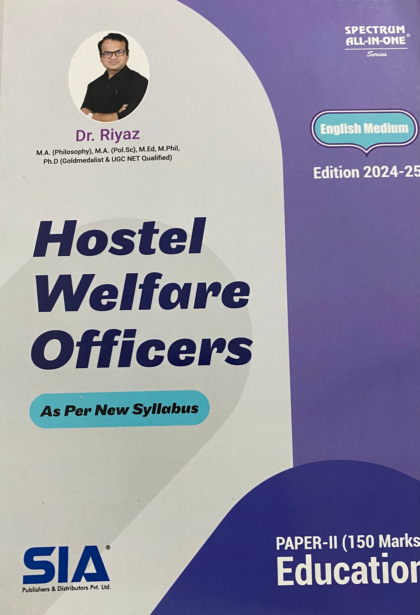 TSPSC Hostel Welfare Officer Paper 2 Education by Riyaz Sir 2024-2025 Edition[English Medium]SIA