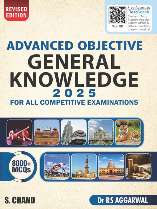 S Chand Advanced Objective General Knowledge 2025 with 8000+ MCQs By R.S Agarwal[English Medium]2025Ed