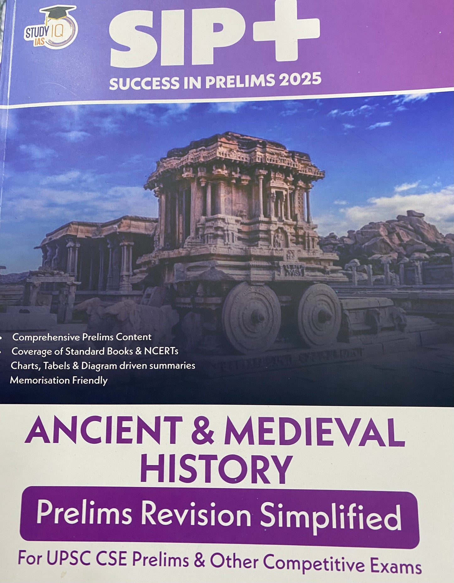 Study IQ Success In Prelims 2025(SIP+) Ancient & Medieval History Prelims Revision Simplified[English Medium]2025Ed