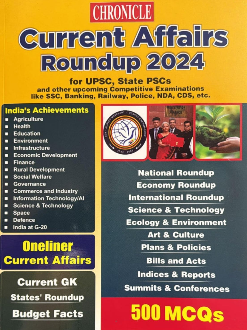 Chronicle Current Affairs Round Up 2024[English Medium]March 2024Ed