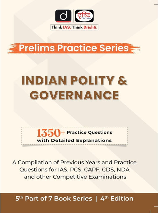 Drishti IAS Prelims 2024 Practice Sets Indian Polity & Governance 4th Edition[English Medium]