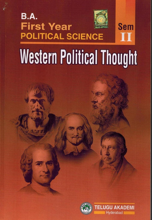 B.A First Year Sem II Western Political Thought By Telugu Akademi[English Medium]