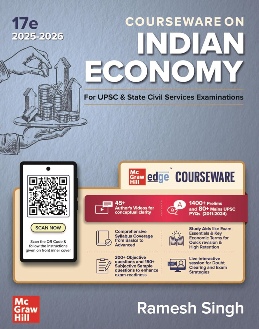 Indian Economy For UPSC 2025-2026 By Ramesh Singh 17th Edition[English Medium]