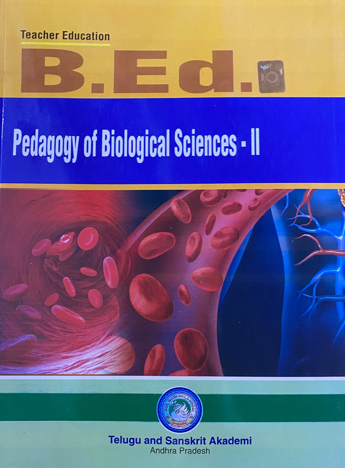 AP B.Ed. Pedagogy of Biological Science -II By Telugu & Sanskrit Academy Andhra Pradesh[English Medium]