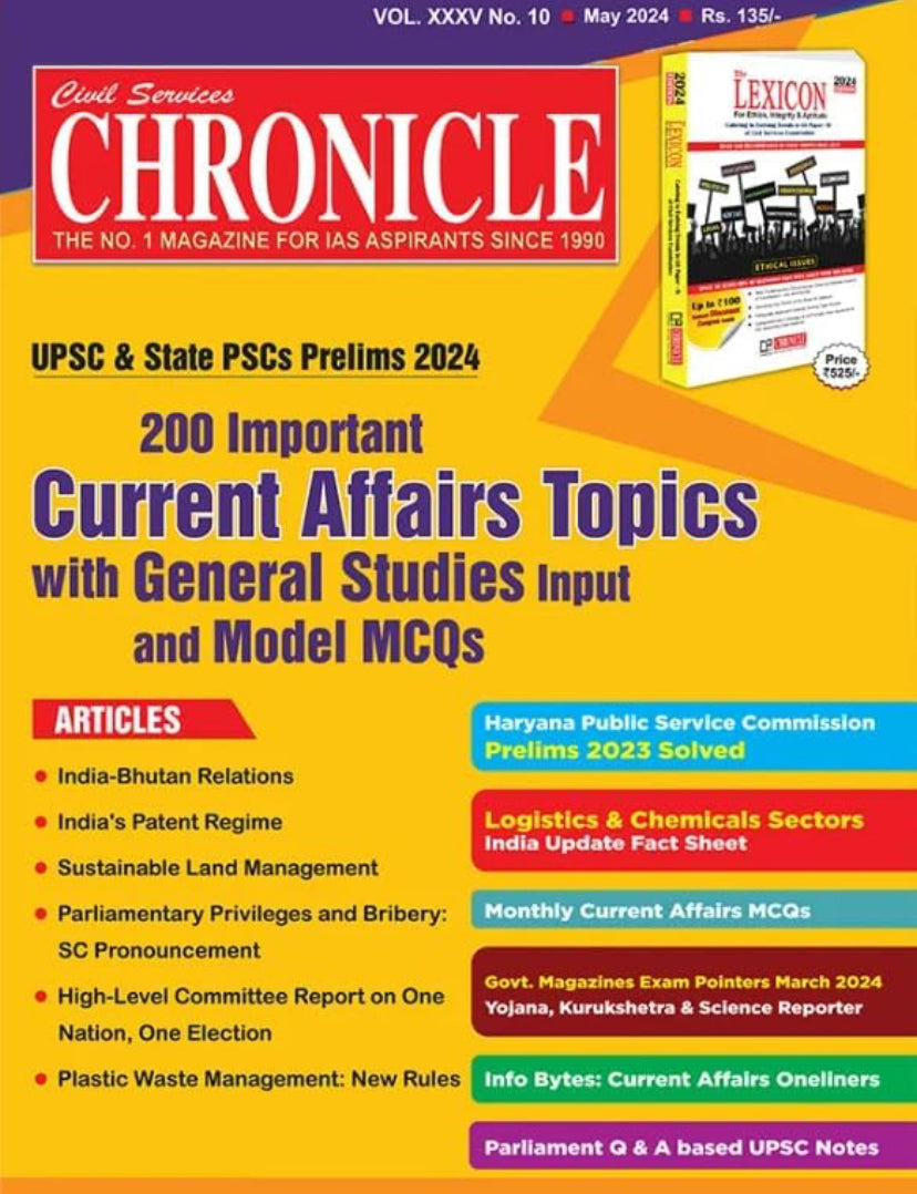 Civil Services Chronicle May 2024 Monthly Edition [English Medium]