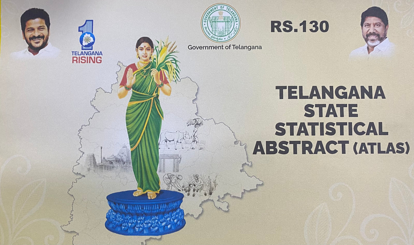 Telangana State Statistical Abstract(Atlas) Black & White Xerox Printed Material[English Medium]XEROX
