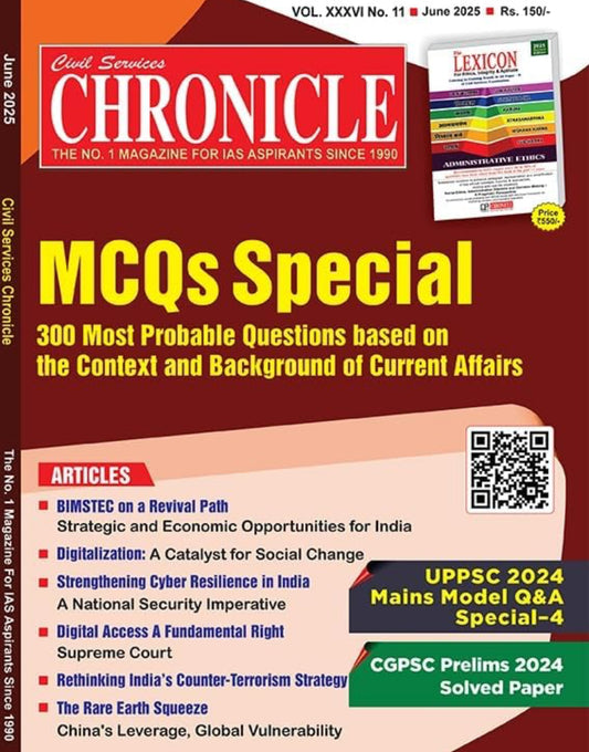 Civil Services Chronicle June 2025 Monthly Edition [English Medium]