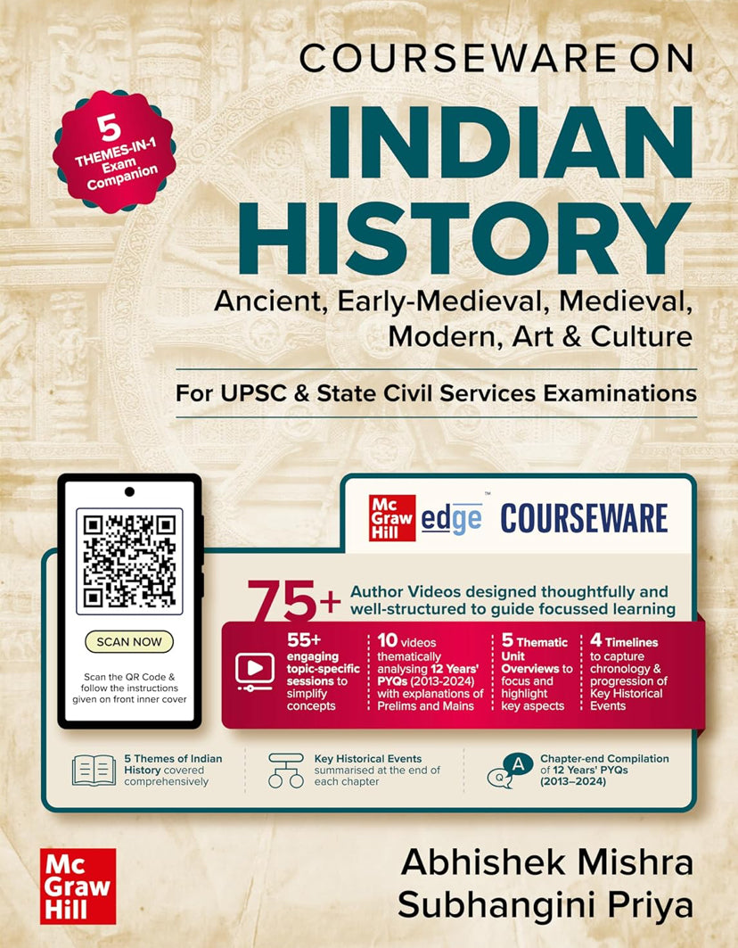 Indian History By Abhishek Mishra, Subhangini Priya For UPSC & Other State PSC Exams[English Medium]May 2025Ed McGraw Hill