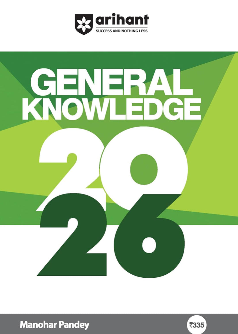Arihant General Knowledge 2026 with Current Affairs Update For All Competitive Exams[English Medium]