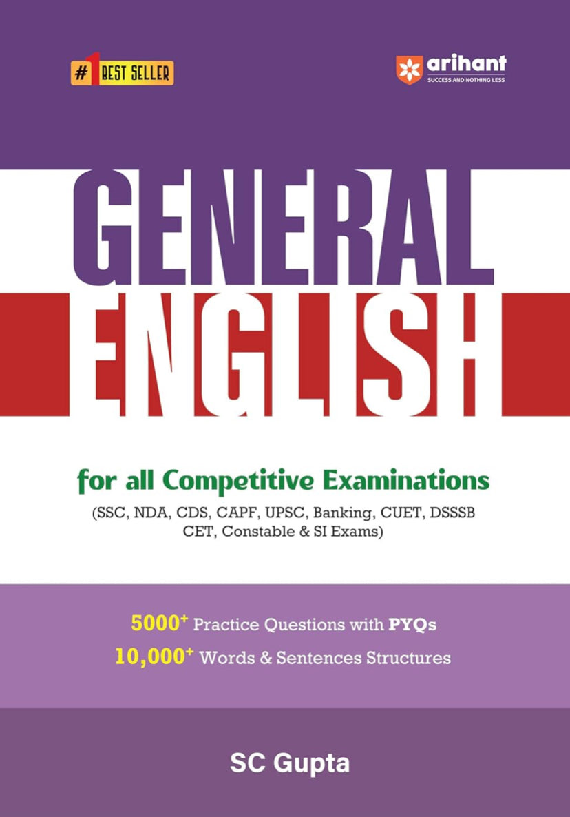 Arihant General English By S C Gupta for all competitive examinations[English Medium]2025Ed
