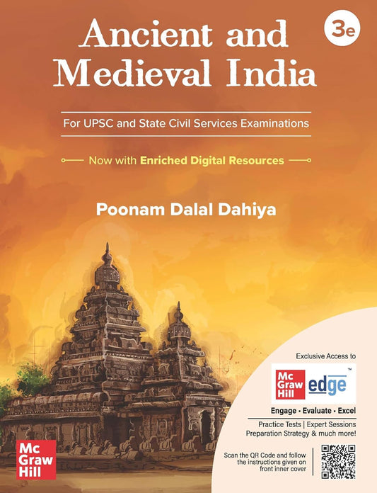 Ancient and Medieval India for UPSC By Poonam Dalal Dahiya 3rd Edition[English Medium]2025Ed