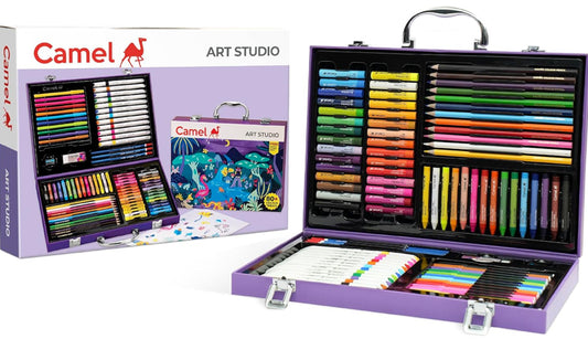 Camel Art Studio Set - Reusable Briefcase Pack