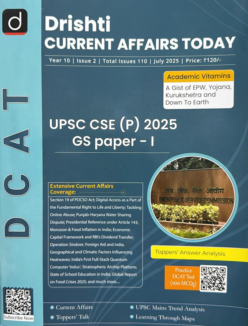 Drishti IAS DCAT July 2025 Current Affairs Today[English Medium]