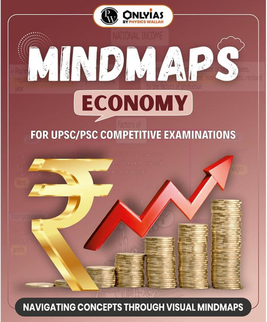 Physics Wallah PW UPSC Mindmaps Economy For UPSC/PSC Competitive Examinations[English Medium]