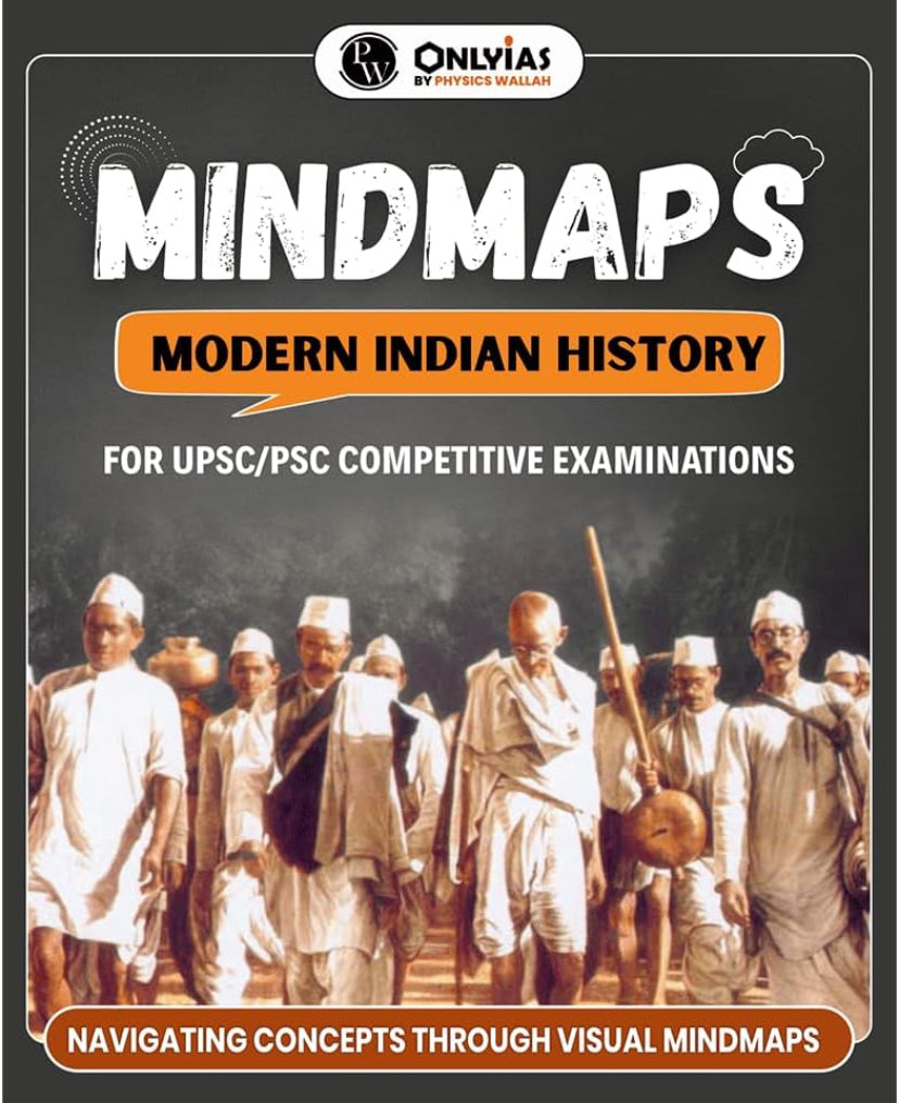 Physics Wallah PW UPSC Mindmaps Modern Indian History For UPSC/PSC Competitive Examinations[English Medium]