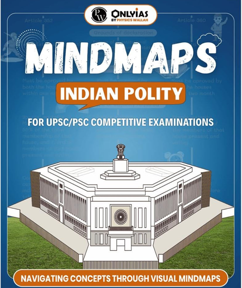 Physics Wallah PW UPSC Mindmaps Indian Polity For UPSC/PSC Competitive Examinations[English Medium]