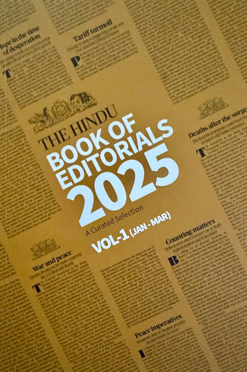 The Hindu Book of Editorials 2025 Volume 1(Jan-Mar)[English Medium]
