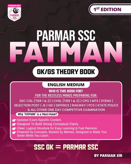 Parmar SSC Fatman GK/GS Theory Book By Parmar Sir[English Medium]