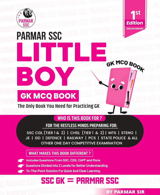 Parmar SSC Little Boy GK MCQ Book For Practicing GK[English Medium]