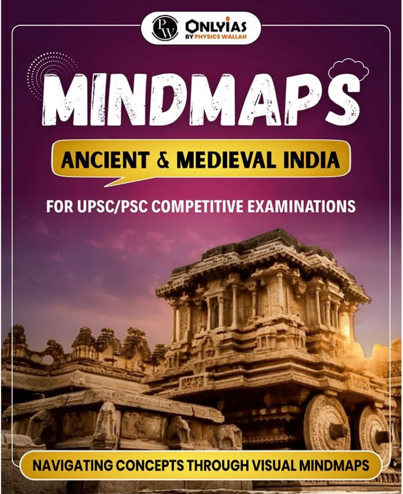 Physics Wallah PW UPSC Mindmaps Ancient & Medieval History For UPSC/PSC Competitive Examinations[English Medium]